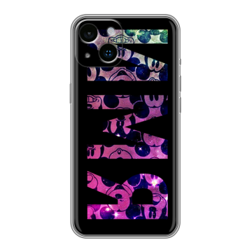 Силиконовый чехол на Iphone 14 с принтом ИМЯ