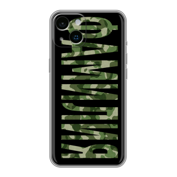 Силиконовый чехол на Iphone 14 с принтом ФАМИЛИЯ
