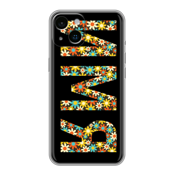 Силиконовый чехол на Iphone 14 с принтом ИМЯ