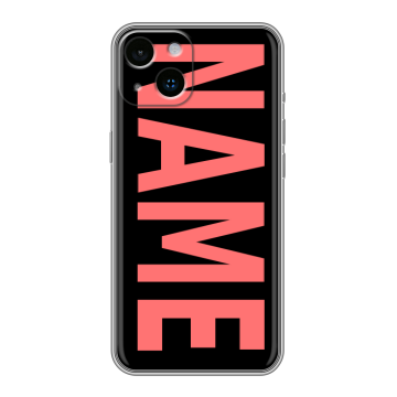Силиконовый чехол на Iphone 14 с принтом NAME