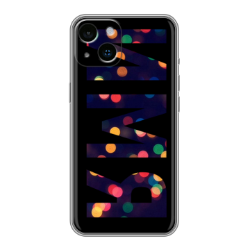 Силиконовый чехол на Iphone 14 с принтом ИМЯ