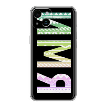 Силиконовый чехол на Iphone 14 с принтом ИМЯ