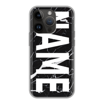 Силиконовый чехол на Iphone 14 Pro с принтом NAME