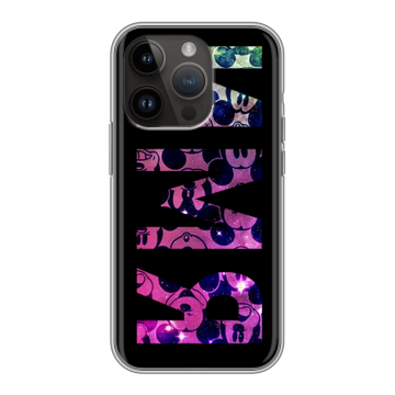 Силиконовый чехол на Iphone 14 Pro с принтом ИМЯ