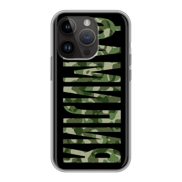 Силиконовый чехол на Iphone 14 Pro с принтом ФАМИЛИЯ