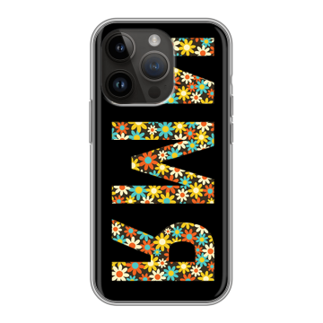Силиконовый чехол на Iphone 14 Pro с принтом ИМЯ