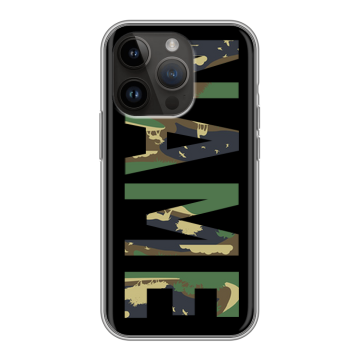 Силиконовый чехол на Iphone 14 Pro с принтом NAME