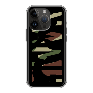 Силиконовый чехол на Iphone 14 Pro с принтом NAME