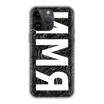 Силиконовый чехол на Iphone 14 Pro Max с принтом ИМЯ