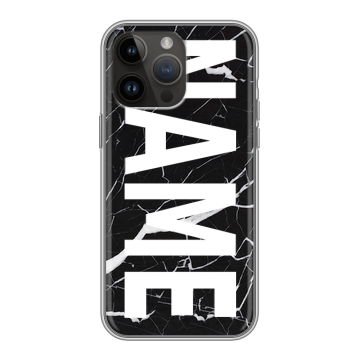 Силиконовый чехол на Iphone 14 Pro Max с принтом NAME