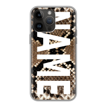 Силиконовый чехол на Iphone 14 Pro Max с принтом NAME