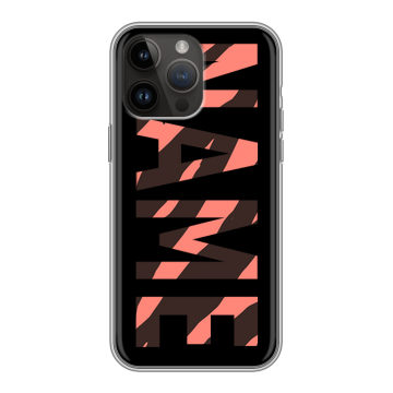 Силиконовый чехол на Iphone 14 Pro Max с принтом NAME