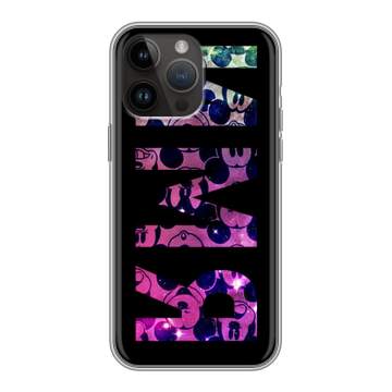 Силиконовый чехол на Iphone 14 Pro Max с принтом ИМЯ