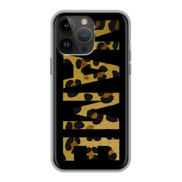 Силиконовый чехол на Iphone 14 Pro Max с принтом NAME