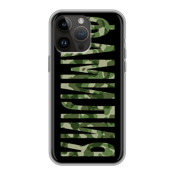 Силиконовый чехол на Iphone 14 Pro Max с принтом ФАМИЛИЯ