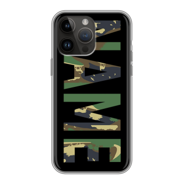 Силиконовый чехол на Iphone 14 Pro Max с принтом NAME