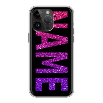 Силиконовый чехол на Iphone 14 Pro Max с принтом NAME