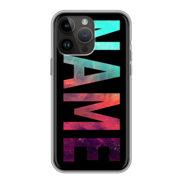 Силиконовый чехол на Iphone 14 Pro Max с принтом NAME