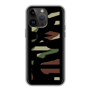 Силиконовый чехол на Iphone 14 Pro Max с принтом NAME