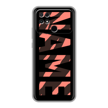 Силиконовый чехол на Xiaomi Poco C40 с принтом NAME