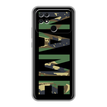 Силиконовый чехол на Xiaomi Poco C40 с принтом NAME