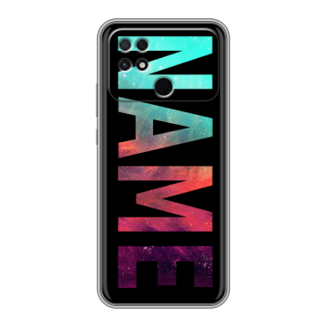 Силиконовый чехол на Xiaomi Poco C40 с принтом NAME
