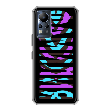 Силиконовый чехол на Infinix Note 12 с принтом ФАМИЛИЯ