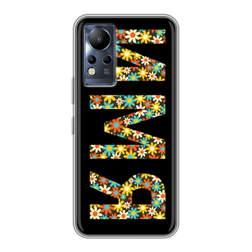 Силиконовый чехол на Infinix Note 12 с принтом ИМЯ