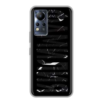 Силиконовый чехол на Infinix Note 12 с принтом ФАМИЛИЯ