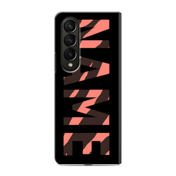 Пластиковый чехол на Samsung Galaxy Z Fold 4 с принтом NAME