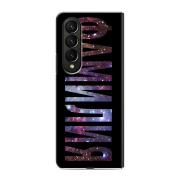 Пластиковый чехол на Samsung Galaxy Z Fold 4 с принтом ФАМИЛИЯ