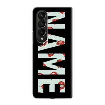 Пластиковый чехол на Samsung Galaxy Z Fold 4 с принтом NAME