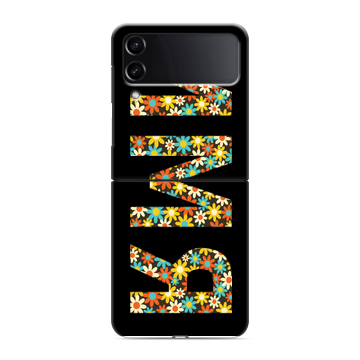Пластиковый чехол на Samsung Galaxy Z Flip 4 с принтом ИМЯ