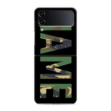 Пластиковый чехол на Samsung Galaxy Z Flip 4 с принтом NAME