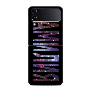 Пластиковый чехол на Samsung Galaxy Z Flip 4 с принтом ФАМИЛИЯ