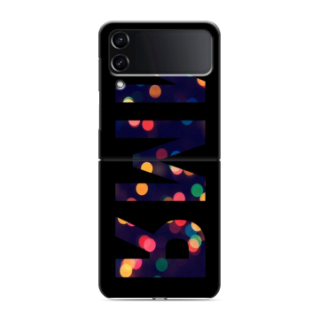 Пластиковый чехол на Samsung Galaxy Z Flip 4 с принтом ИМЯ