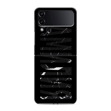 Пластиковый чехол на Samsung Galaxy Z Flip 4 с принтом ФАМИЛИЯ