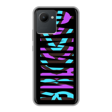 Силиконовый чехол на Realme C30 с принтом ФАМИЛИЯ