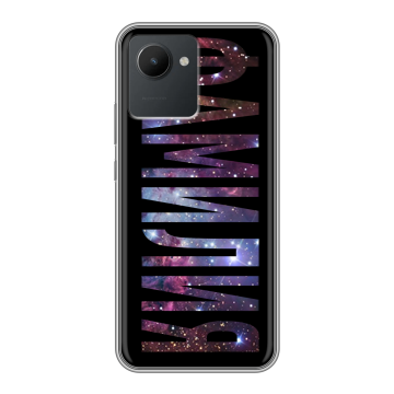 Силиконовый чехол на Realme C30 с принтом ФАМИЛИЯ