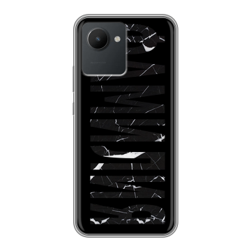 Силиконовый чехол на Realme C30 с принтом ФАМИЛИЯ