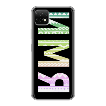 Силиконовый чехол на Wiko T3 с принтом ИМЯ