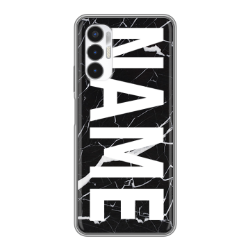 Силиконовый чехол на Tecno Pova 3 с принтом NAME