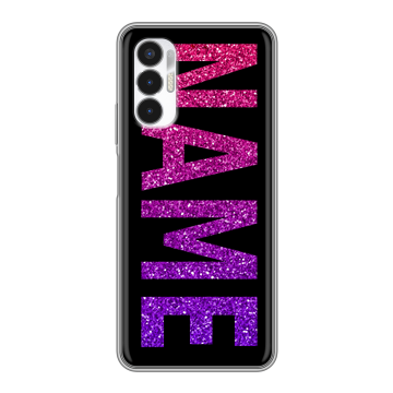 Силиконовый чехол на Tecno Pova 3 с принтом NAME