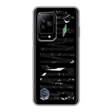 Силиконовый противоударный чехол на Xiaomi Black Shark 5 с принтом ФАМИЛИЯ