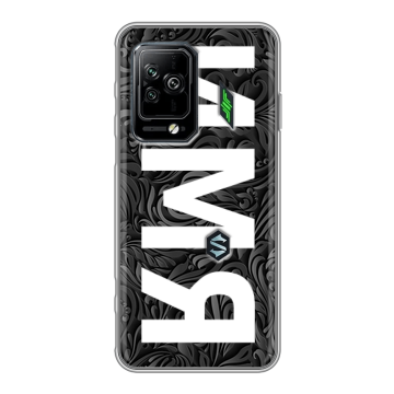 Силиконовый чехол на Xiaomi Black Shark 5 Pro с принтом ИМЯ