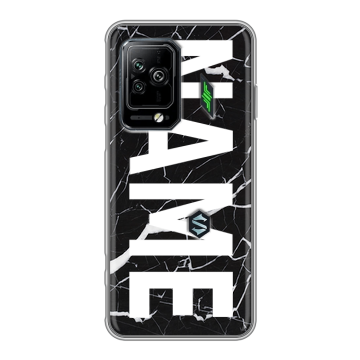 Силиконовый чехол на Xiaomi Black Shark 5 Pro с принтом NAME