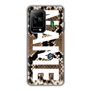 Силиконовый чехол на Xiaomi Black Shark 5 Pro с принтом NAME