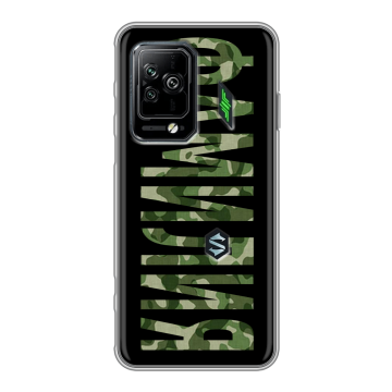 Силиконовый чехол на Xiaomi Black Shark 5 Pro с принтом ФАМИЛИЯ