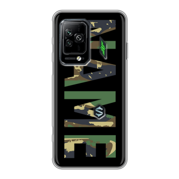 Силиконовый чехол на Xiaomi Black Shark 5 Pro с принтом NAME