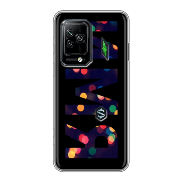 Силиконовый чехол на Xiaomi Black Shark 5 Pro с принтом ИМЯ